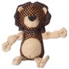 Bone Dry Squeaky Burlap Lion Pet Toy