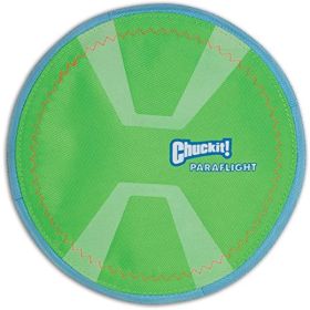 Chuckit! Paraflight Max Glow Dog Toy Green, White Large