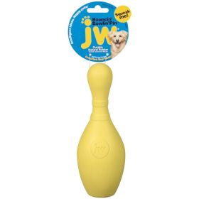 JW Pet Bouncin' Bowlin Pin Dog Toy Bowling Pin Assorted Medium