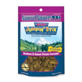 Natural Balance Pet Foods L.I.D Grain Free Jumpin' Stix Dog Treats Mini, Venison, 1ea/4 oz