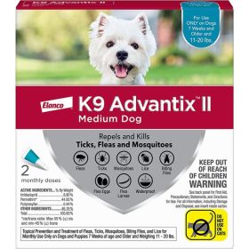 K9 Advantix II Dog Medium Teal 2-Pack