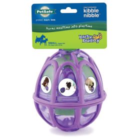 Busy Buddy Dog Toy Kibble Nibble Feeder Ball Purple Small