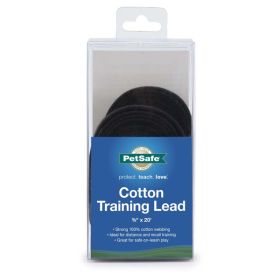 PetSafe Cotton Training Leash Black 5/8 in x 20 ft