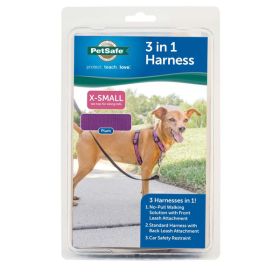 PetSafe 3in1 Dog Harness Plum Extra-Small