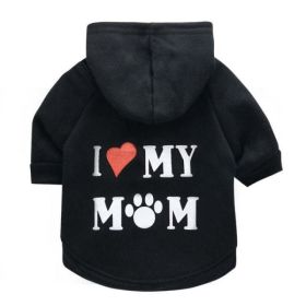 pet cat jacket to keep warm (Color: MOM Black)