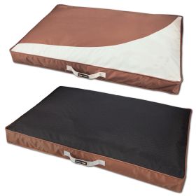 Dog Helios 'Immortal-Trek' Waterproof Rectangular Travel Dog Bed (Color: Brown)