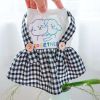 Plaid Shirt Bib Pet Clothing