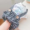 Plaid Shirt Bib Pet Clothing