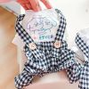 Plaid Shirt Bib Pet Clothing